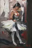 Roy Petley, La Ballerine, oil on board