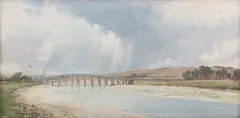 Charles Frank Trangman, Old Shoreham Bridge, Sussex, 1913, oil on canvas
