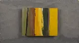 Dennis Hawkins, Gower I, 1969, mixed media with oil construction on panel