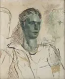 Oliver Messel, Portrait Sketch of a Young Man