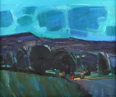 Gerald Rose, Blue Night, oil on canvas