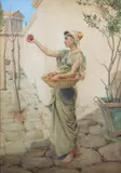 William Wardlaw Laing, Pomegranate, watercolour