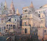 John Drummond, Varanasi Banaras, India, 2003, watercolour