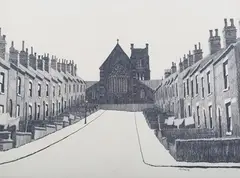 Stuart Walton, Northern Street Scene, pencil