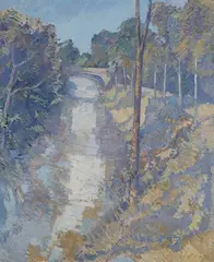 Roger de Gray, The Canal, Marennes, 1989, oil on canvas