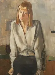 Trevor Willoughby, Portrait of a Lady, oil on canvas