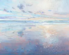 Laurence Dingley, Evening Reflections, late 20th/early 21st century oil on canvas