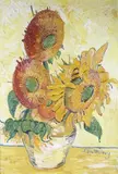 Anthony Green, Vase of Sunflowers, 1955, oil on board