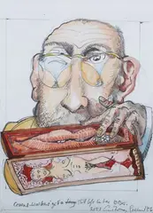 Anthony Green, Couzens-Walker's Got a Still Life in her Box, 2001, pencil with watercolour on paper