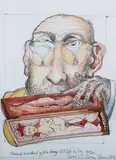 Anthony Green, Couzens-Walker's Got a Still Life in her Box, 2001, pencil with watercolour on paper