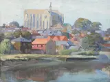 Stephen Bone, View of Arundel, oil on canvas