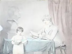 Alfred Edward Chalon, The Rev. Rd. Maister at Fifteen, watercolour with ink over pencil