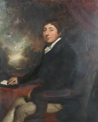 Thomas Lawrence, Three-quarter Length Portrait of Willoughby Legh (1749-1824) of Norbury Booths Hall, Cheshire, seated at a Table, oil on canvas