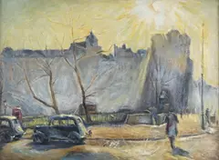 Cyril Mann, Finsbury Circus, 1947, oil on canvas