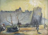 Cyril Mann, Finsbury Circus, 1947, oil on canvas