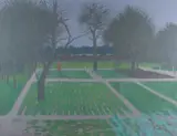 Robert Buhler, Brighton Farm Garden, oil on canvas