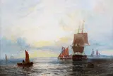 George Stainton, Evening on the Thames, 1878, oil on canvas