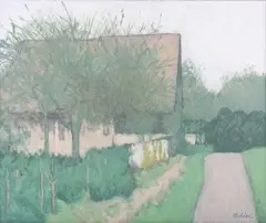 Robert Buhler, Bridge Farm, West Sussex, oil on canvas