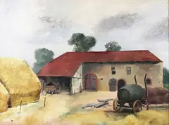 Robert Buhler, Groombridge Farm, Tunbridge Wells, Sussex, oil on board