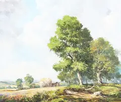 Richard Tearoe, At the Forest Edge, oil on canvas