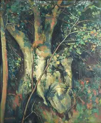 Allan Boulter, Trees in Suffolk, oil on canvas
