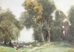 William Tatton Winter, Kidwelly Castle' (Wales), 1911, watercolour