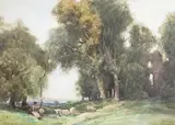 William Tatton Winter, Kidwelly Castle' (Wales), 1911, watercolour