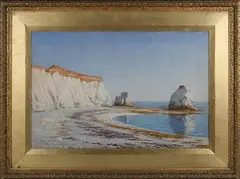 Byron Cooper, Freshwater Bay, Isle of Wight, watercolour