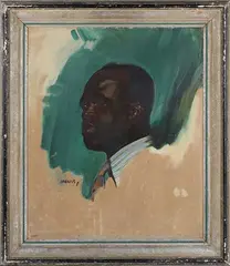 David Jagger, Modern Negro, oil on canvas-board