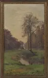 Alfred Renaudin, Luneville, 1930, oil on board