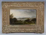 William Brooks, View of Hamspead Heath, oil on panel