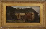 Richard Henry Nibbs, Old Place, Pulborough, oil on panel