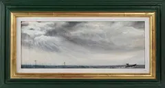 Sarah Spencer, Fishing Boat, oil on board