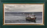 Sarah Spencer, Whitstable Panorama III, oil on board