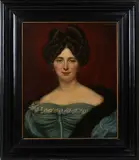 Cornelis Cels, Half Length Portrait of Henriette Cornelia Binen née Ninaber, 1828, oil on canvas