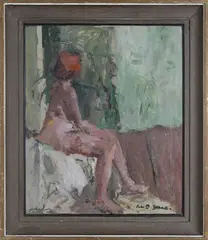 John C. Stone, Naked Mary, oil on canvas