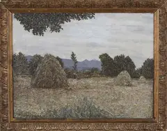 Herbert Cecil Drane, Haying at Lisvernane, Co. Tipperary, oil on canvas
