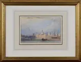 William Purser, Istanbul with the Walls of Constantinople, watercolour