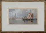 Thomas Bush Hardy, Grand Canal with St. Mark's Square and the Campanile, Venice