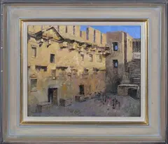 Bob Brown, Tosca at Aspendos Rehearsal, Romanian Opera, oil on board circa 2015