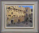 Bob Brown, Tosca at Aspendos Rehearsal, Romanian Opera, oil on board circa 2015