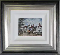 Brenda King, Denham Village, oil on board