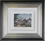 Brenda King, Denham Village, oil on board