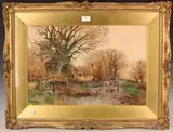 Henry Charles Fox, A Berkshire Lane Scene