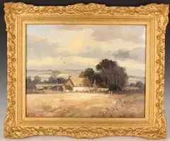 Marcus Ford, Suffolk Cottages, oil on canvas