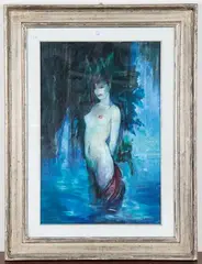 Geoffrey Humphries, Venezia' (Female Nude), oil on canvas