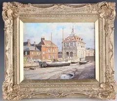Old Customs House, Kings Lynn by Clive Madgwick, oil on canvas, sold Feb 2022
