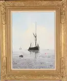Clive Madgwick, Low Tide off Brightlingsea, 1988, oil on canvas