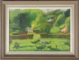 Maurice Cockrill, Topiary Garden, Wern' (North Wales)