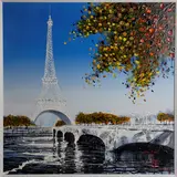 Nigel Cooke, The River Seine with the Eiffel Tower, Paris